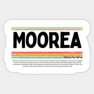 Moorea, French Polynesia Sticker